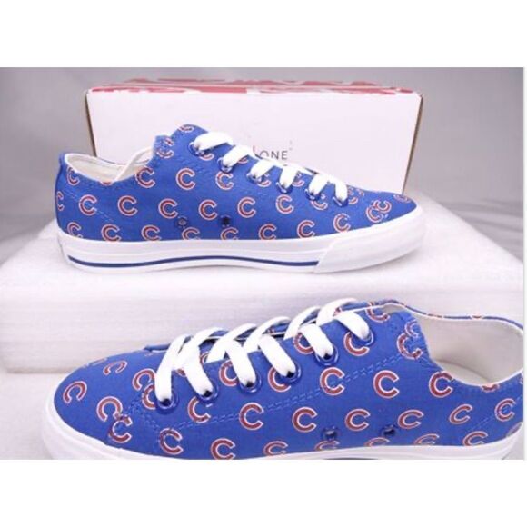 Row One Chicago Cubs Sneakers Unisex Men's 5 Women's 6.5 NIB - Picture 3 of 6
